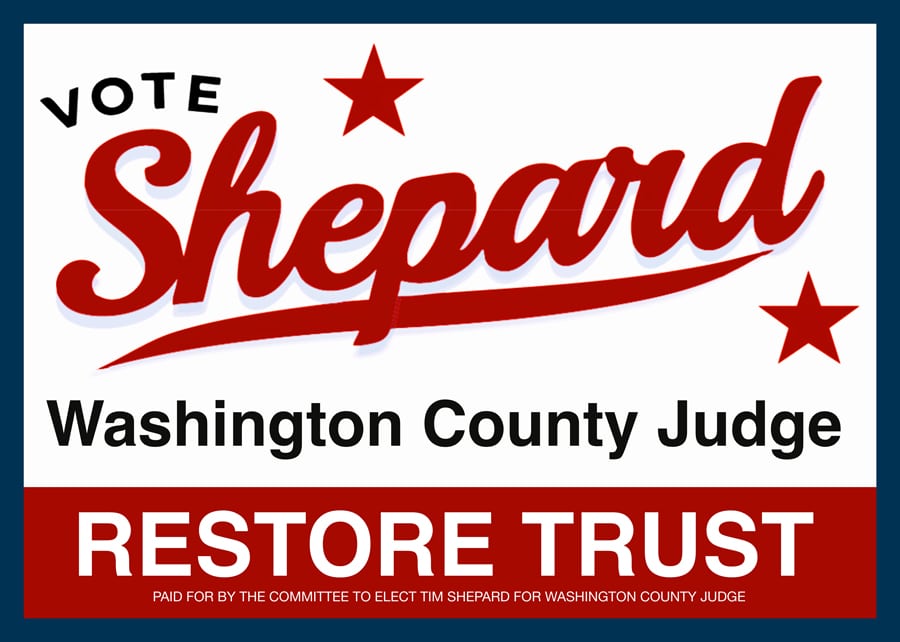 Tim Shepard for County Judge Logo